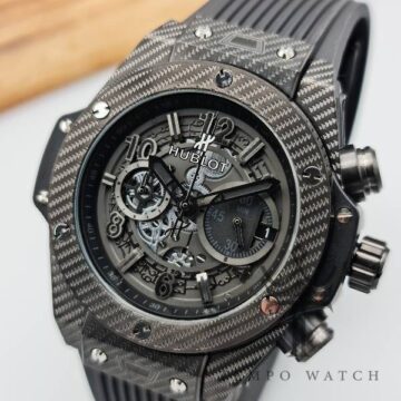 صفحه ساعت مچی مردانه هابلوت HUBLOT مدل فیبرکربن