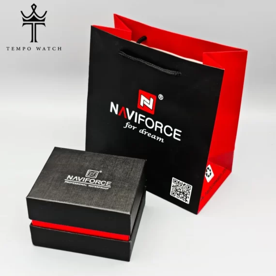 جعبه ساعت مچی نیویفورس Naviforce اورجینال